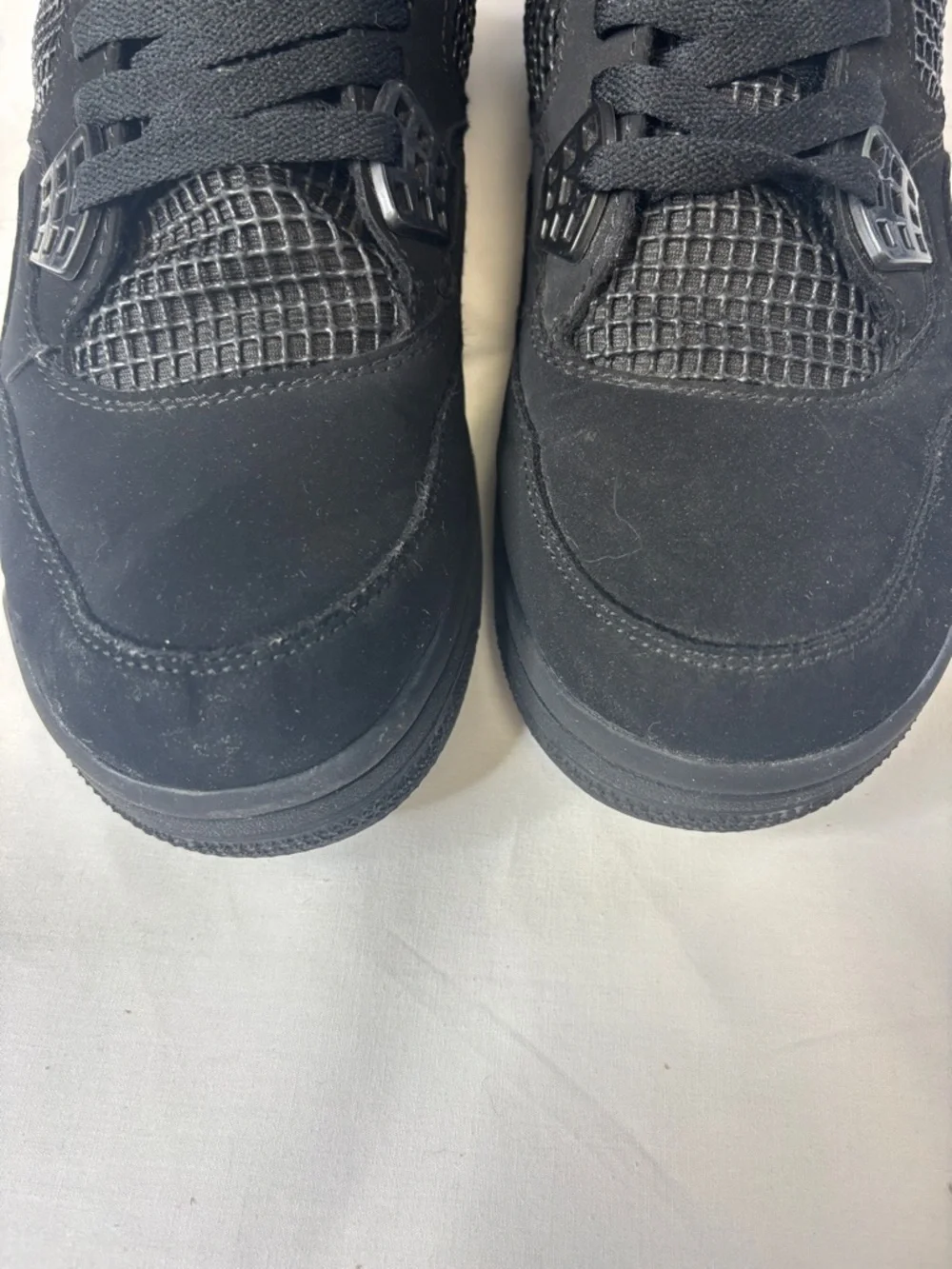 🖤 Nike Air Jordan Retro Black Cat Men's 8.5 405452-010 All Black Sneakers 🖤 - Picture 4 of 12